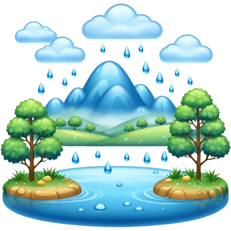 humid weather landskape imag humid more humid add draps falling emoji