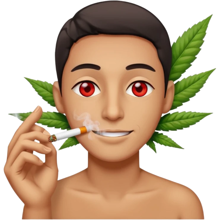 smoking marijuana emoji