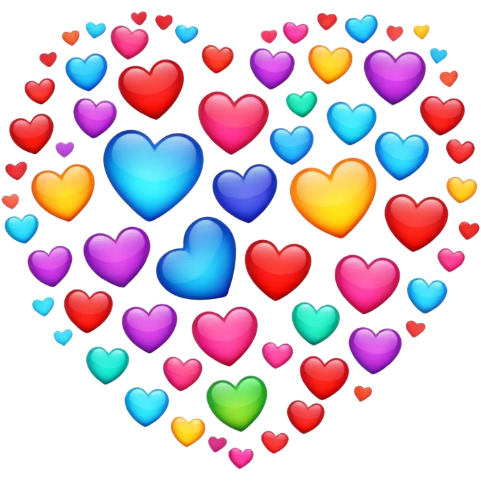 hearts in colors emoji