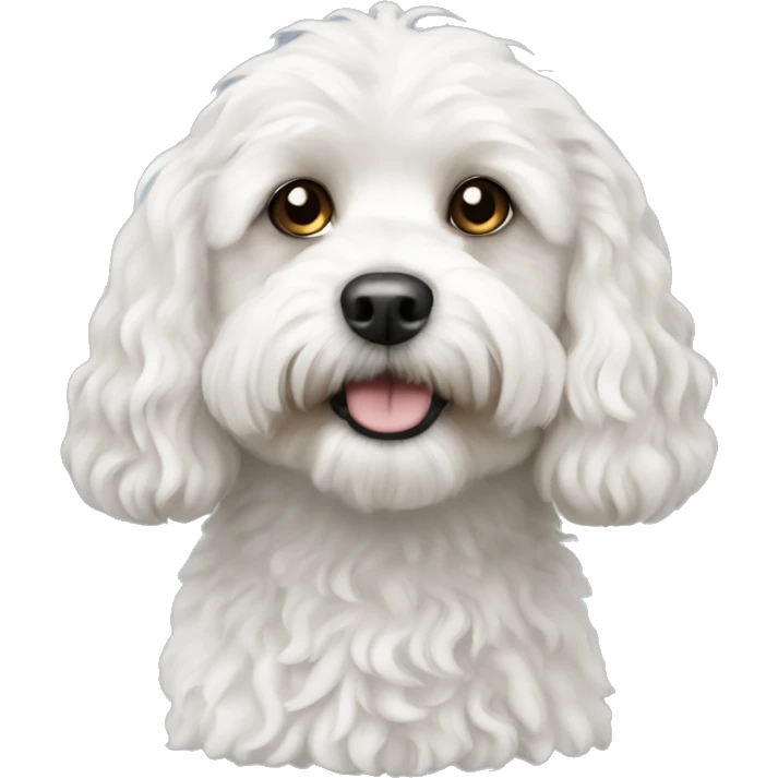 White Cavapoo  emoji