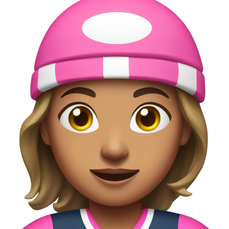 Pink rugby woman emoji
