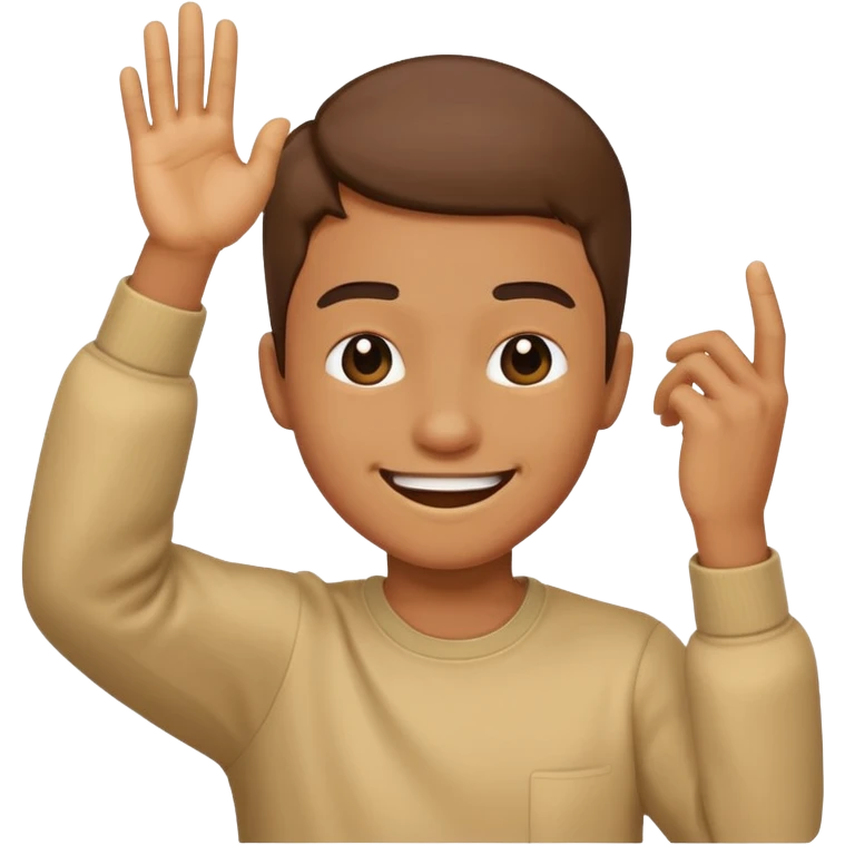 Someone dabbing  emoji