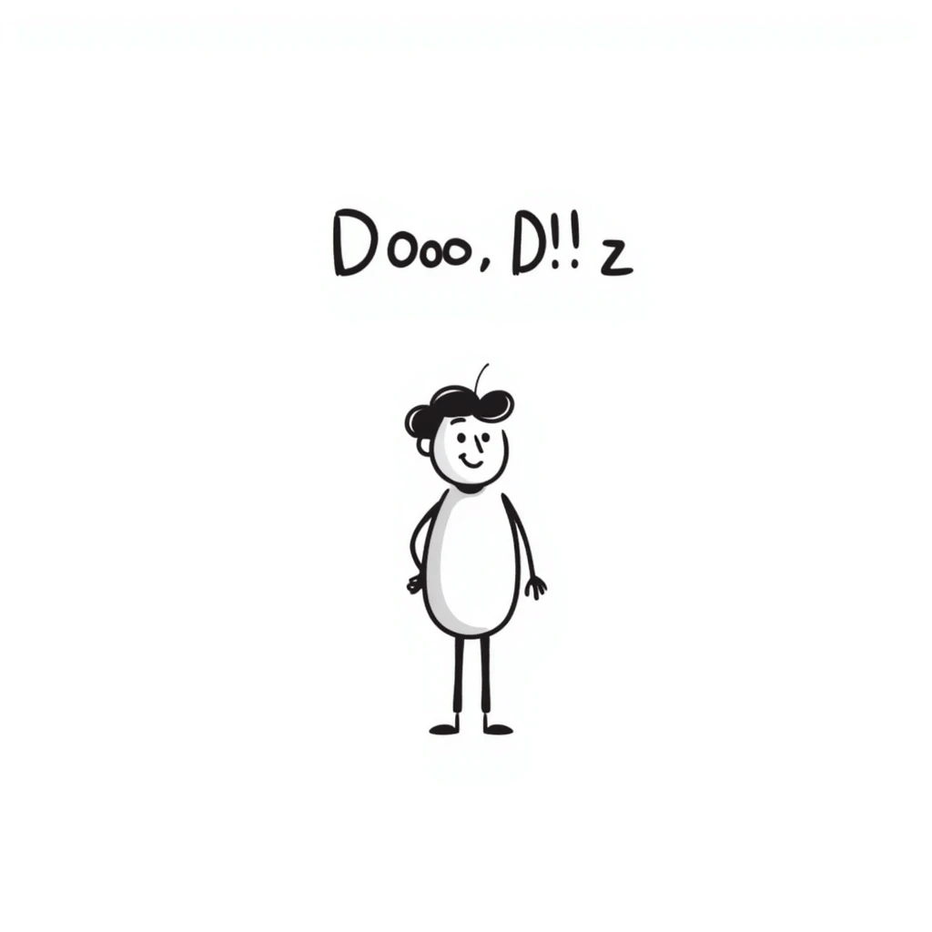 hand-drawn doodle of a stick emoji