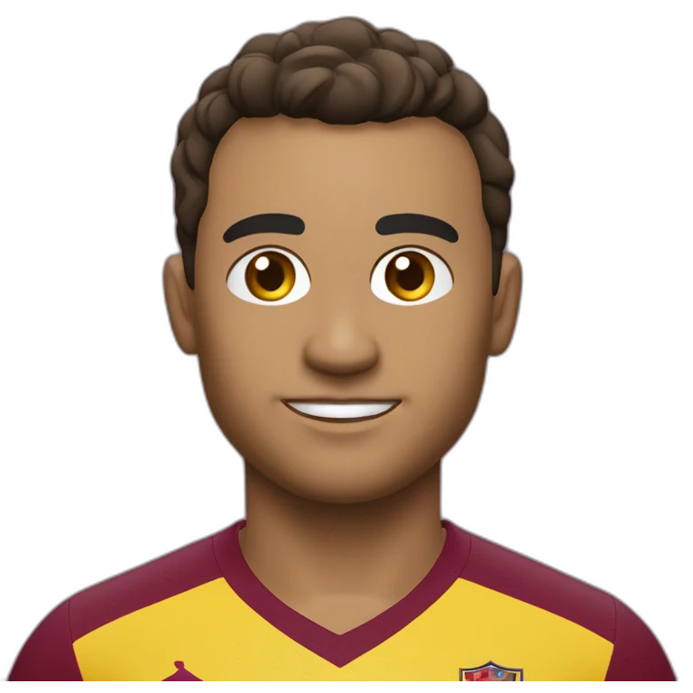 Futbolista venezolano con la camiseta vinotinto emoji
