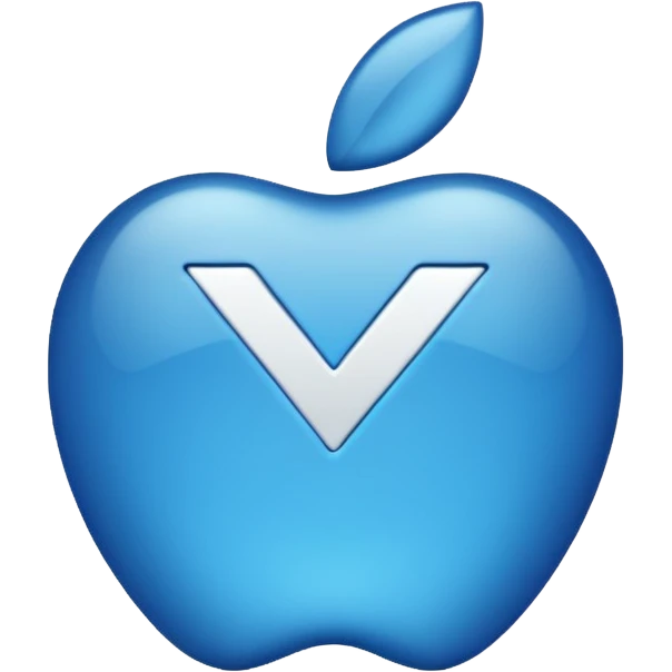 blue check mark emoji in Apple iPhone style emoji