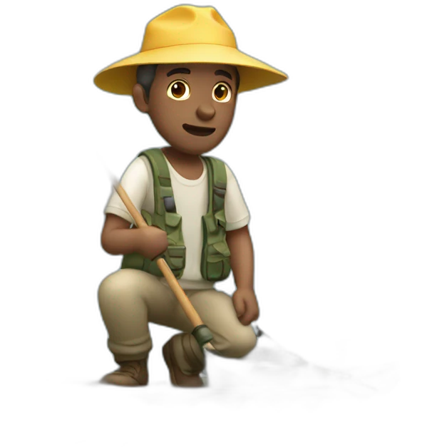 white fisherman fishing with a boat emoji