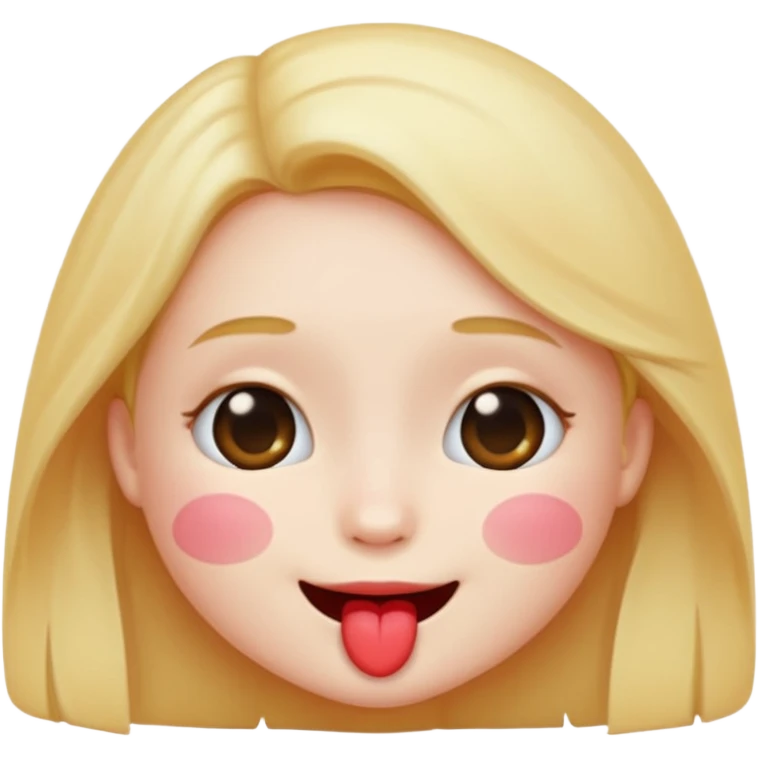Fais moi un emoji façon timide et embrasser  emoji