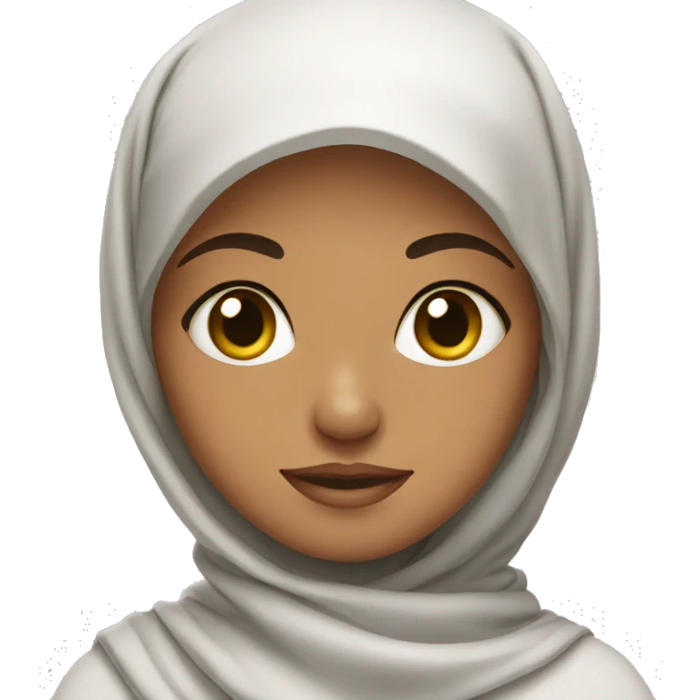 girl in Mecca with headscarf emoji