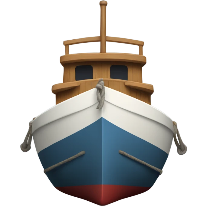 Boat with arms, legs and face  emoji