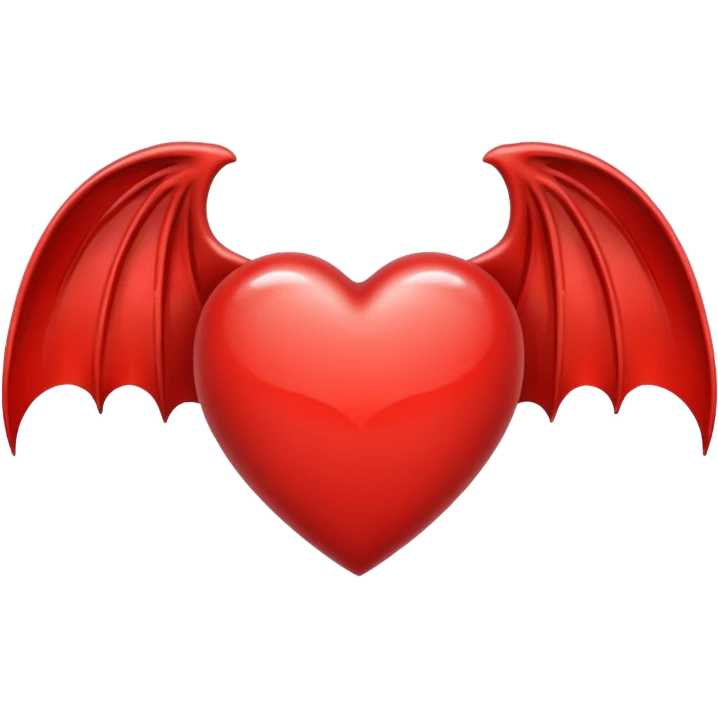 heart with bat wings emoji