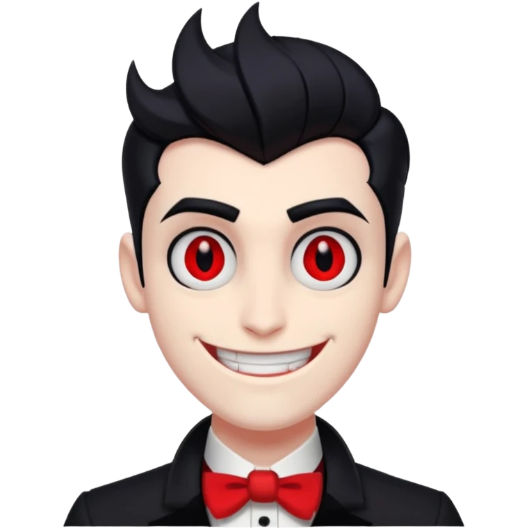 Alastor from Hazbin hotel, smiling emoji