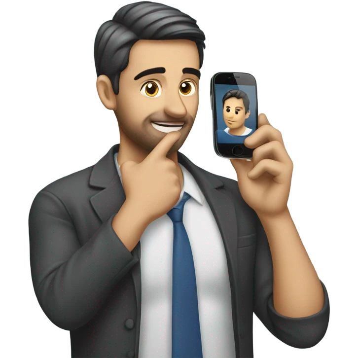 Husband on phone  emoji