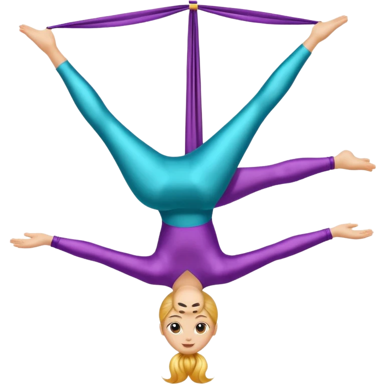 Aerial silks, without person emoji