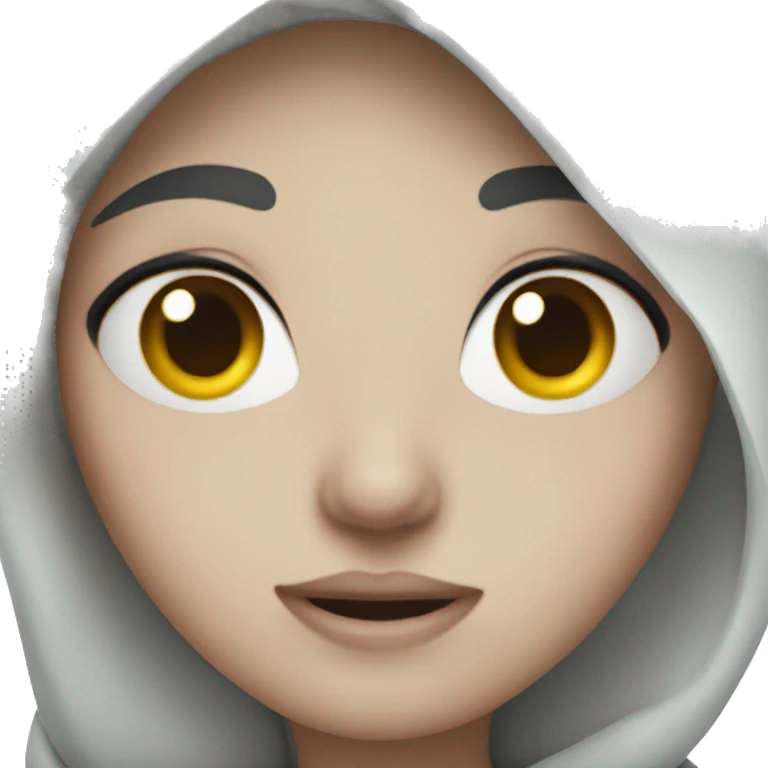 Girl freezing  emoji