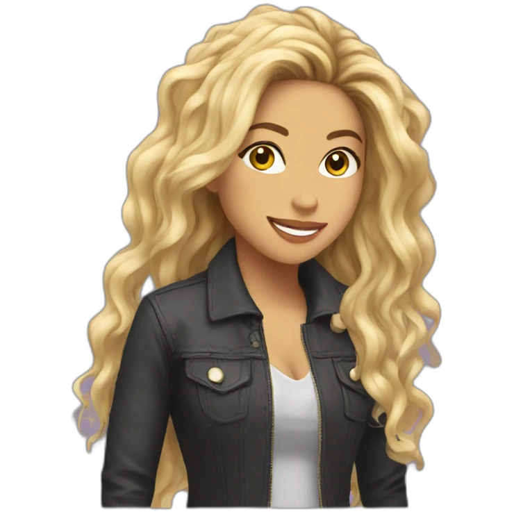 Shakira feliz emoji