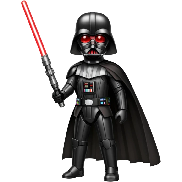 Darth Vader with the red light saber emoji