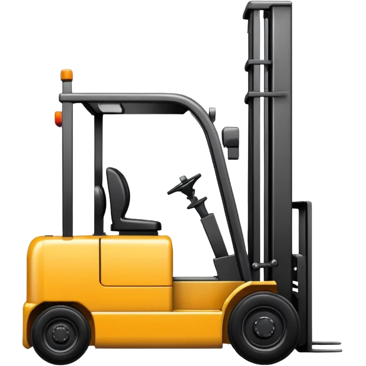 create a realistic logistic forklift emoji