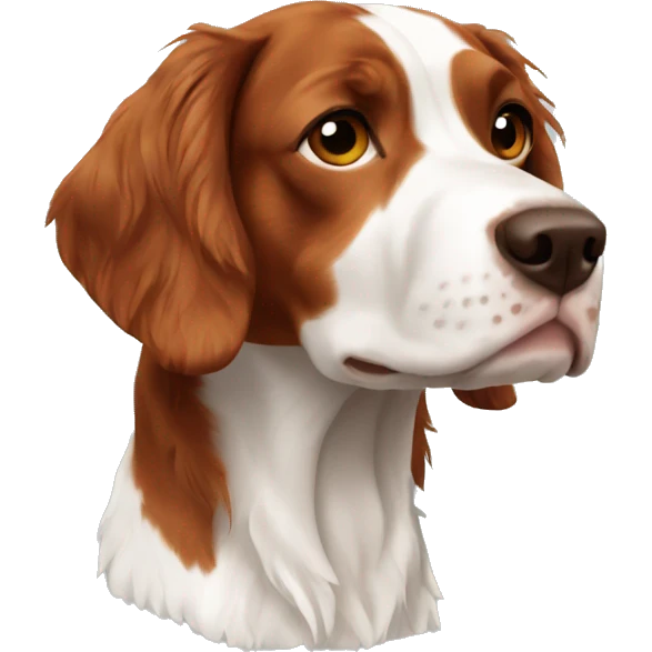 Brittany spaniel full body emoji