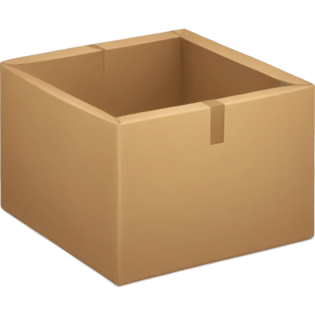 a flat box emoji