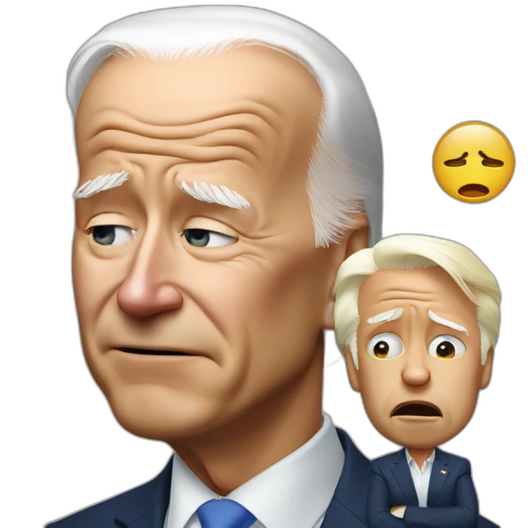 Crying biden emoji