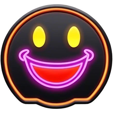 Neon signboard emoji