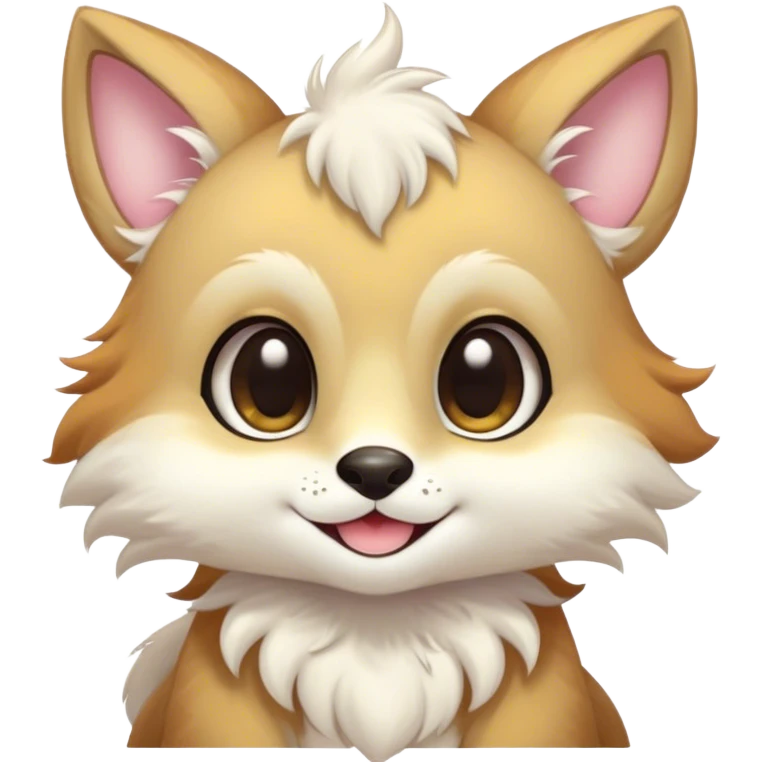 Kawaii bright fantasy ethereal anthro fursona animal emoji