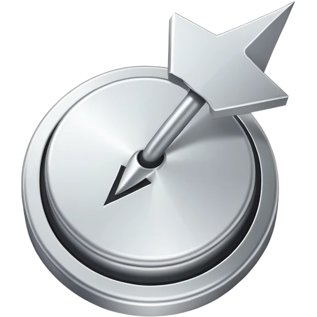 Arrow cursor clicking on a button emoji