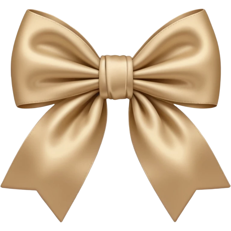 Beige bow emoji