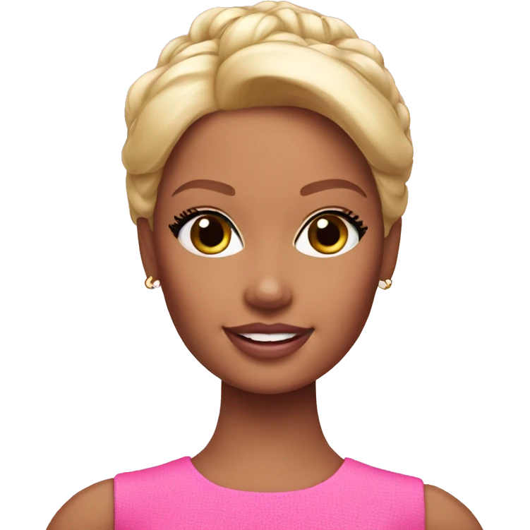 barbie in pink emoji