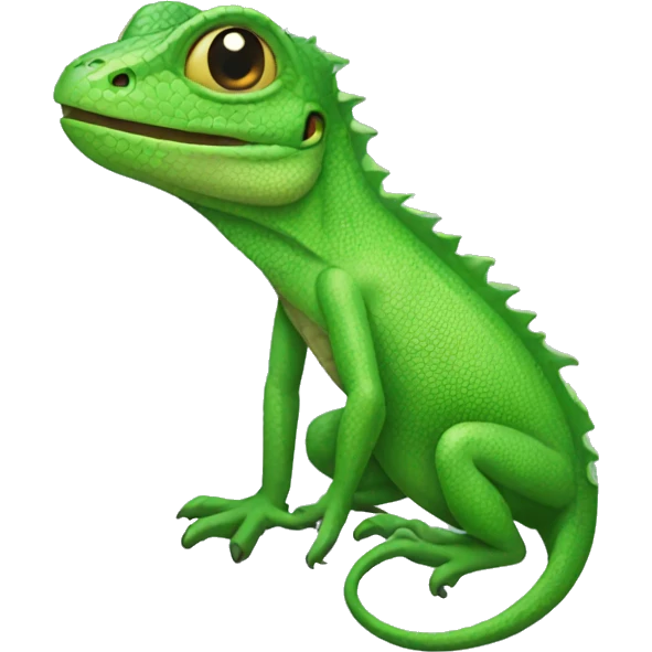 Green lizard emoji