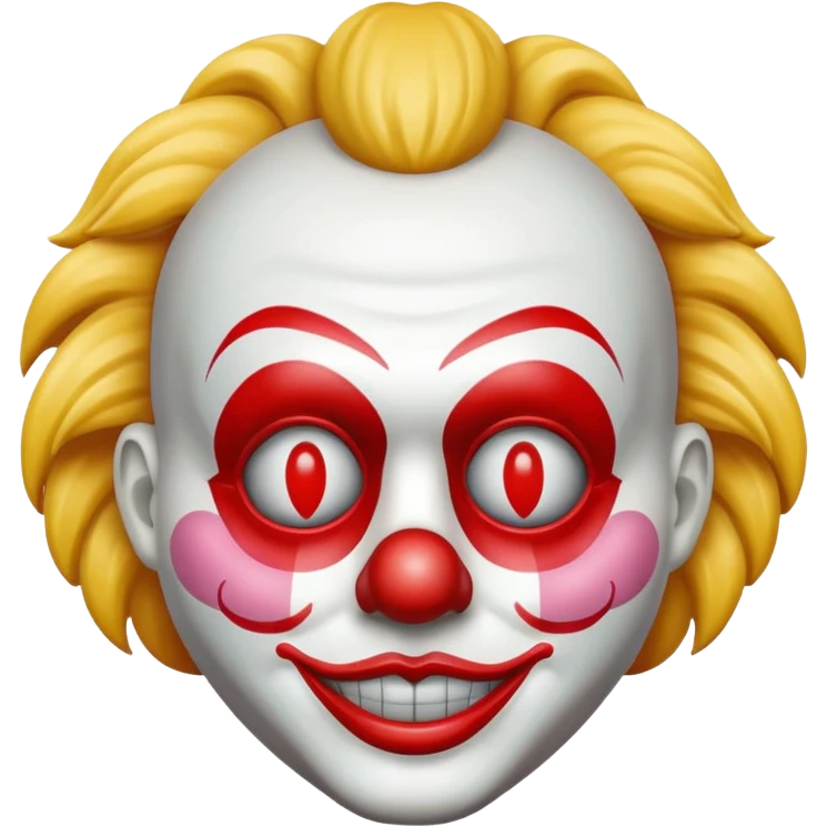 🫩 with clown mask emoji