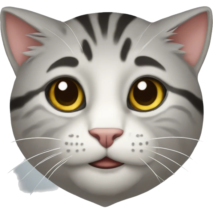 кошка сидит emoji