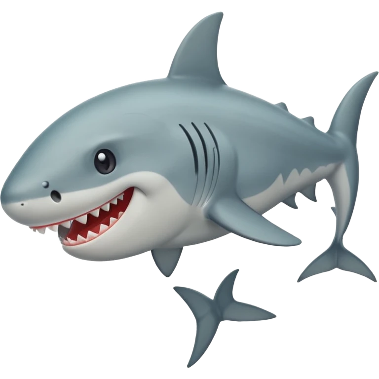 Q el tiburón tenga patas y y q este feliz  emoji