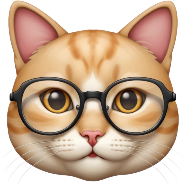 Cat with glasses emoji