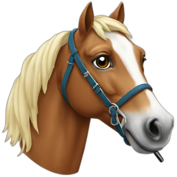 horse with pen emoji