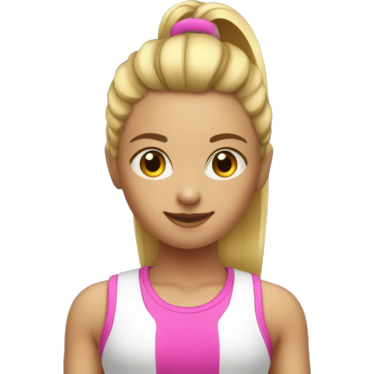 Girl sport gym training emoji