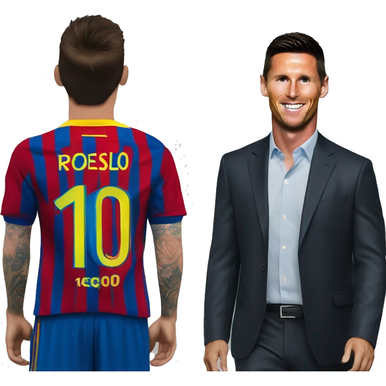 Messi and Ronaldo emoji