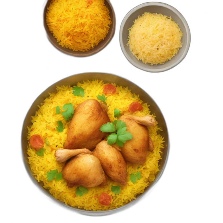 Chicken biriyani emoji