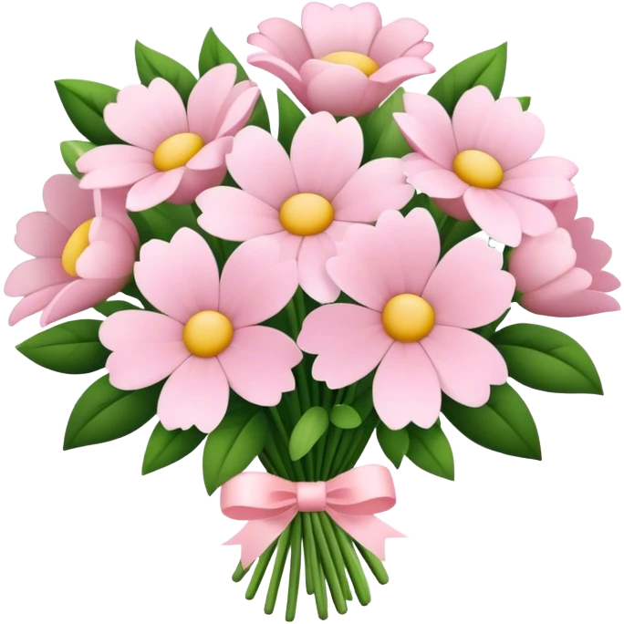 pale pink flower bouquet  emoji
