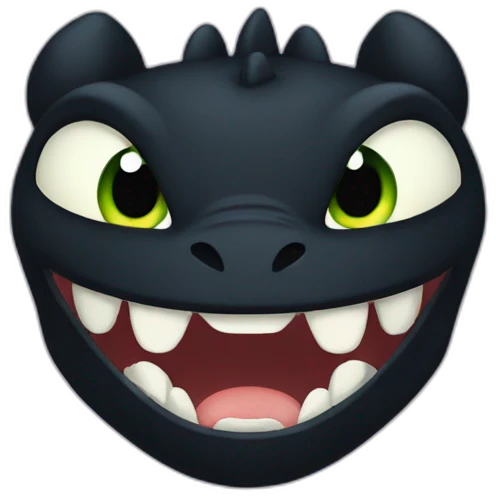 Toothless emoji