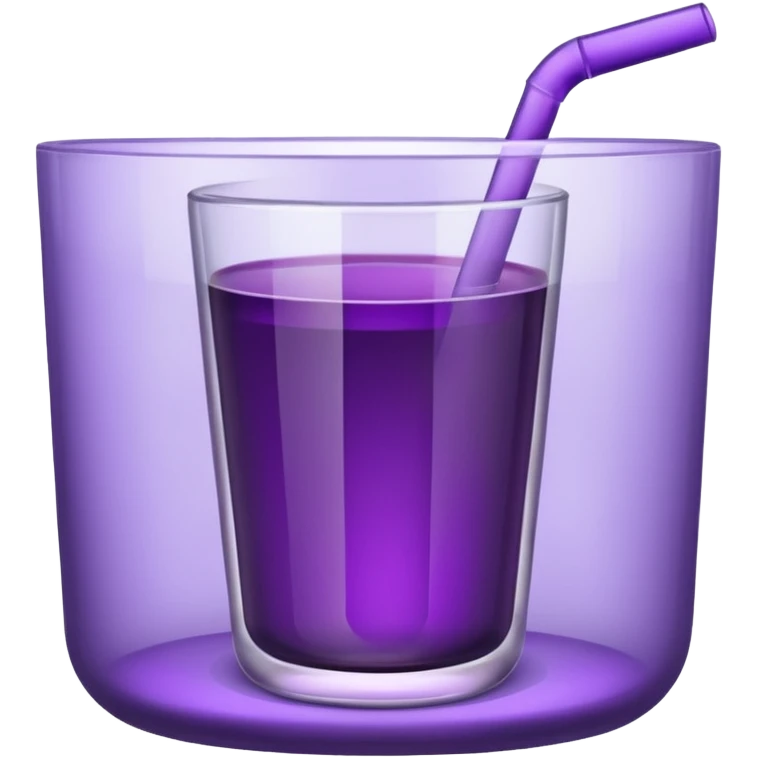 Cup filled with purple juice  emoji