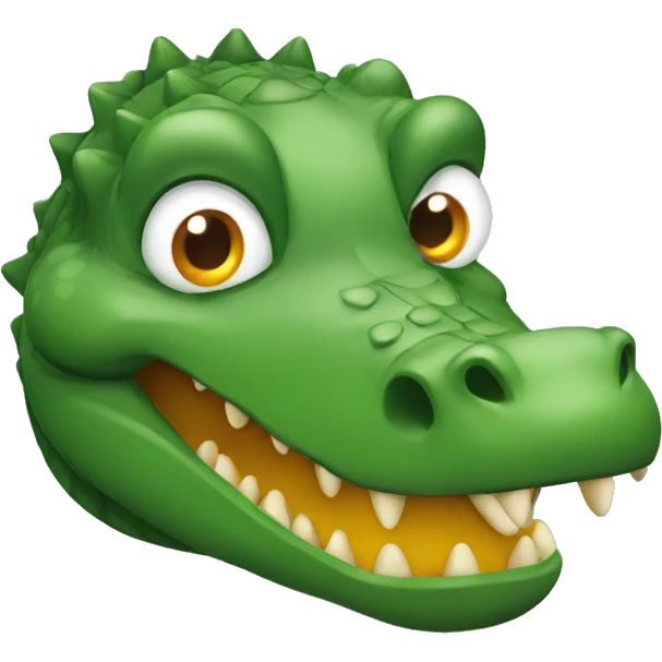 a crocodile with duck's head emoji
