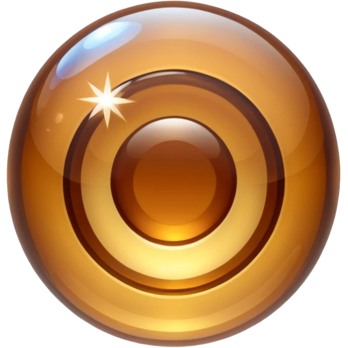 brown sparkling shiny bubble nebula crystal emoji