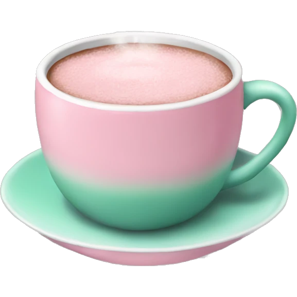 aesthetic Christmas Pink cup of cocoa emoji