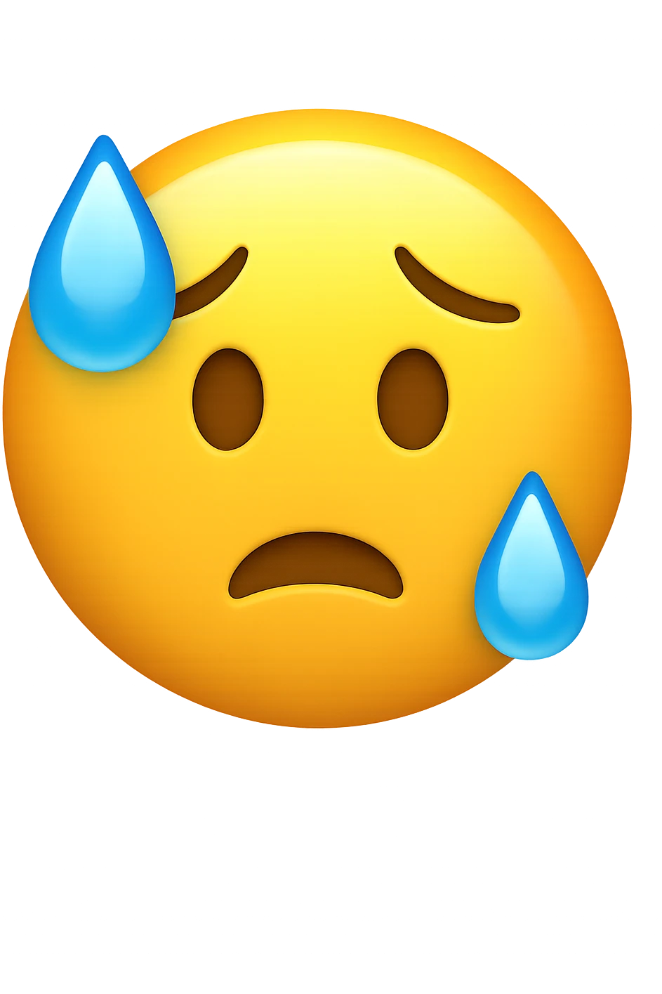 sudorazione fredda emoji stile iphone emoji