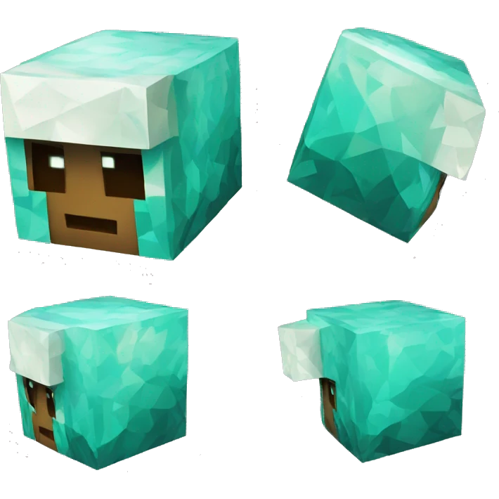Minecraft diamond helmet emoji