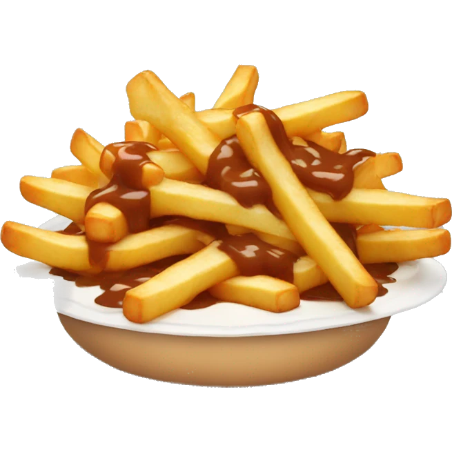 Poutine qui mange une poutin  emoji