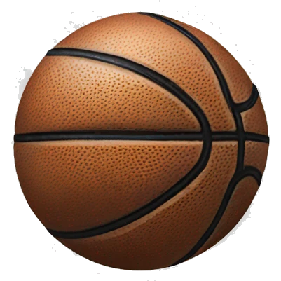 Metal basketball emoji