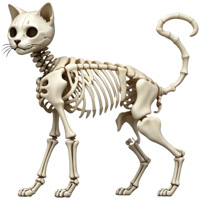 A cat skeleton emoji