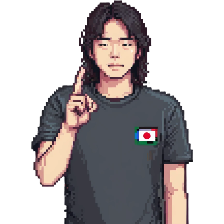 Korean man snapping his fingers emoji